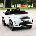 thumbnail image 2 of Gymax Voiture Électrique 12 V pour Enfants, Land Rover sous Licence, Véhicule Électrique avec Télécommande, Blanc, 2 of 10