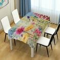 thumbnail image 7 of Coolnut Wildflowers Rectangle Tablecloth Waterproof Polyester Table Clothative Stain Resistant & Wrinkle Resistant Washable Table Cover for Dining Table/Party/Camping 60x60 Inch Decor Gift, 7 of 7