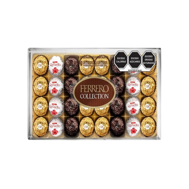 Pack de 4 Chocolate Ferrero Collection de 32PZ Ferrero Colletión 32 pzas