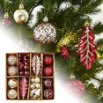 thumbnail image 3 of 40PC Christmas Balls Ornaments Xmas Tree Hanging Balls for Holiday Party Wedding Decoration, Shatterproof Tree Ornaments for Home and Event Display,2.4 Inch, 3 of 9