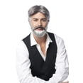 thumbnail image 1 of Disfraz moderno de Costume Culture Franco con peluca y barba para hombre, 1 of 1