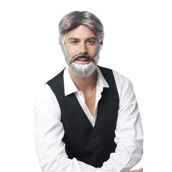Disfraz moderno de Costume Culture Franco con peluca y barba para hombre