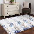thumbnail image 3 of Blue Ocean Area Rugs 3x5 ft Starfish Shell Coral Vintage Nautical Theme Marine Washable Rug Non Slip Indoor Carpet Absorbent Floor Mat for Living Room Bedroom Dining Room, 3 of 9