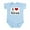 Sky Blue, variant on CafePress - I Love Gran Infant Bodysuit - Baby Light Bodysuit, Size Newborn - 24 Months