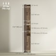 thumbnail image 3 of HOMCOM 73" Tall Bathroom Cabinet Narrow Bathroom Storage Cabinet, Brown, 3 of 10