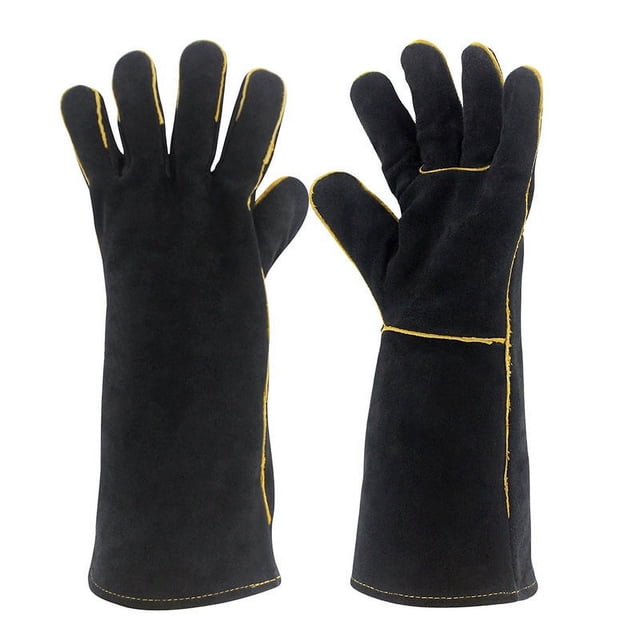 Guantes de manipulación de animales de cuero reforzado a prueba de mordeduras para adiestramiento de perros, gatos, rasguños, halcón, reptiles, serpientes