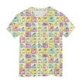 thumbnail image 4 of Staki Rabbit Short Sleeve Tops Easter Shirts for Toddler Girls Bunny T-Shirt Graphic Tees Kids Rabbit Tops Egg Easter Day Gift 1-9Y 10-13Y(Yellow,12-13 Years), 4 of 6