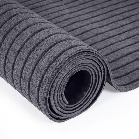 Non-slip door mat striped carpet, indoor and outdoor entrance mat stair mat with non-slip rubber backing to protect the floor
