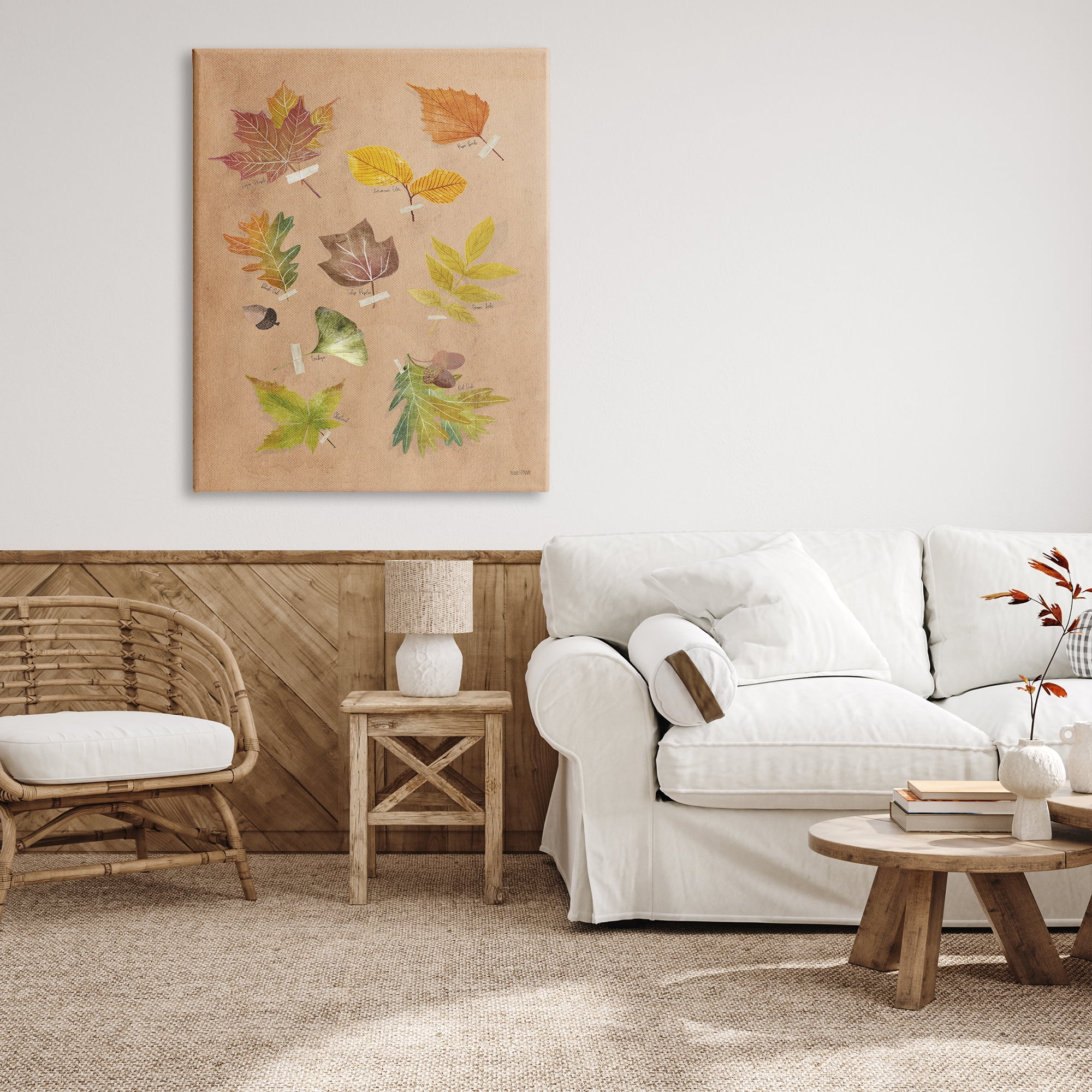 Stupell Industries Woodland Leaf Studies Botanical & Floral Painting Gallery Wrapped Canvas Print Wall Art, 36 x 48