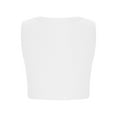 thumbnail image 6 of Cethrio Girls Tank Tops, Crewneck Sleeveless Summer Stretch Athletic Shirts White Size 11-12 T, 6 of 7