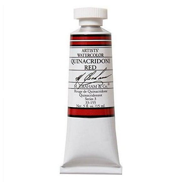 M. Graham 1/2-Ounce Tube Watercolor Paint, Quinacridone Red
