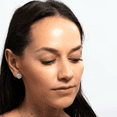 thumbnail image 4 of Aretes para Mujer de Plata .925 con Zirconia Cúbica,  LuckyLy Aretes de Corazón Brillante – Joyería Ideal como Regalos para Mamá y Regalos para Mujer en San Valentín y Navidad, Modelo Zaria rosa, 4 of 6
