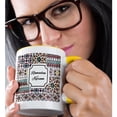thumbnail image 2 of 3drose, Ramadan Kareem - Blessed Happy Eid Wish - Red Mint Turquoise Mosaic, 15oz Two-tone Yellow Mug, 2 of 6