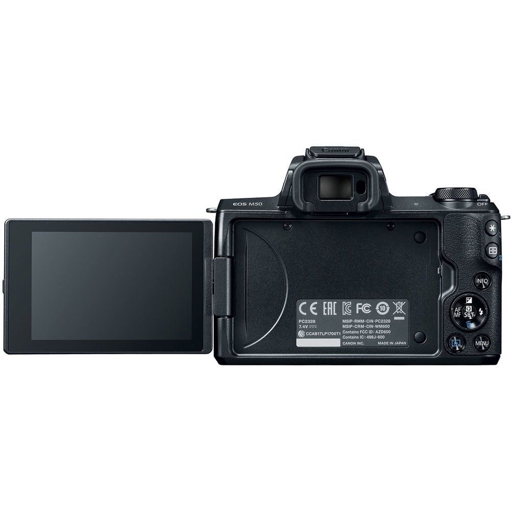 Canon EOS M50 Mirrorless Camera W/ 15-45mm Lens Black