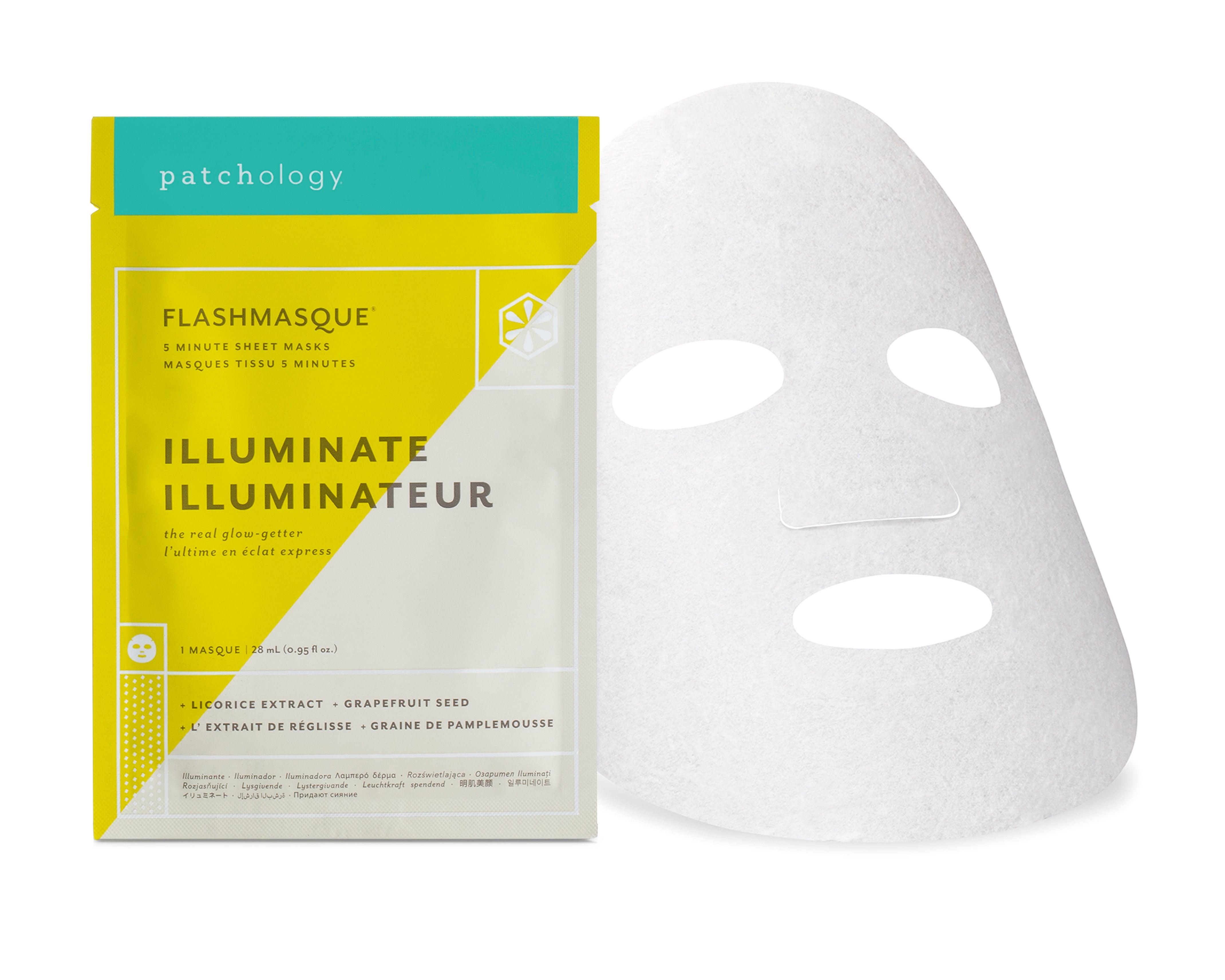 Patchology FlashMasque Illuminate 5 Minute Sheet Mask Single