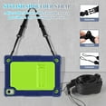 thumbnail image 3 of FIEWESEY For Walmart Onn 11 inch Tablet Pro 2024 Model Case/Onn 11 inch Tablet Pro(100146660) Soft Silicone Case Kids Friendly with Shoulder Strap Stand for Walmart Onn 11" Tablet Pro 2024,NavyGreen, 3 of 7