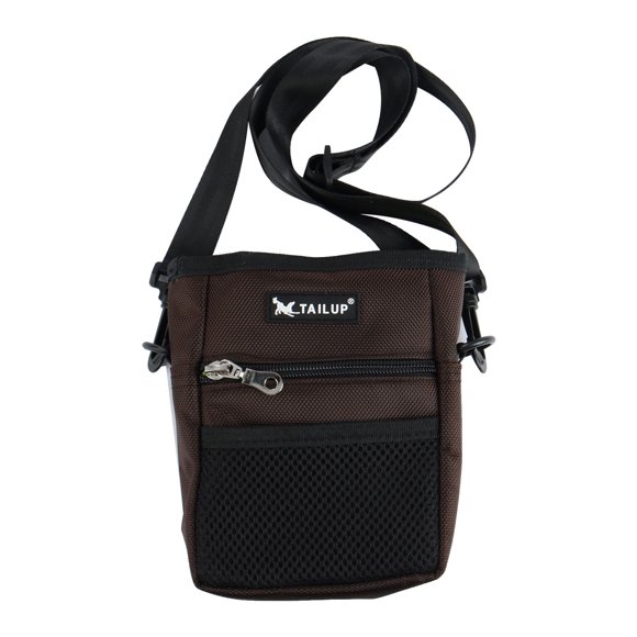 TAILUP Authorized Dog Treat Pouch Training Bag Carry Pet Easily Carries Brown