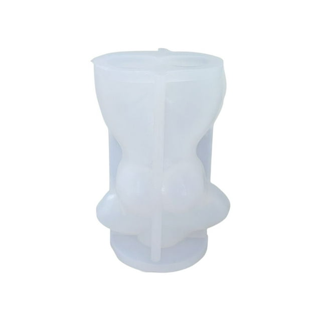 Injueey Moldes de silicona para hacer velas con forma de cuerpo humano para mujer, moldes para dulces, cubitos de hielo, herramienta para Artesanía
