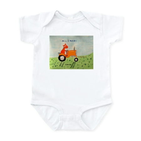 

CafePress - Orangetractor! Body Suit - Baby Light Bodysuit Size Newborn - 24 Months