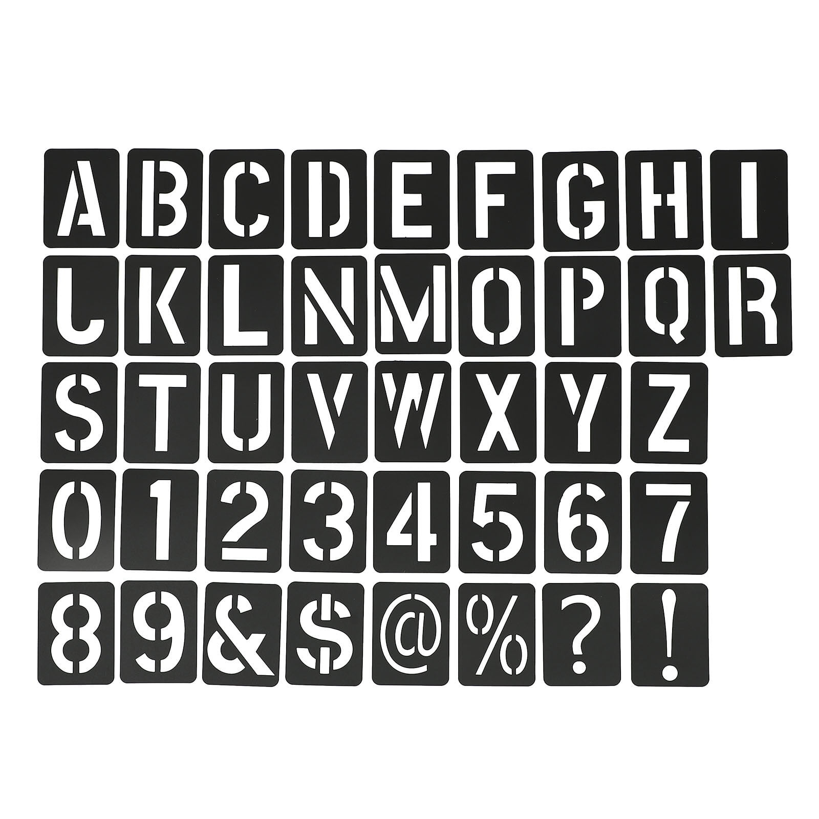 Mocoosy 40Pcs Large Letter Stencils for Painting on Wood - 6 inch