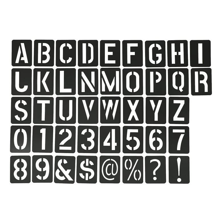41pcs Painting Stencil Letter Numbers Symbols Drawing Template