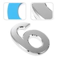 thumbnail image 4 of Shisuyan Hotel Door Number Modern Plaque Number House Number Silver 1Set 4.52X3.14X0.39in, 4 of 8