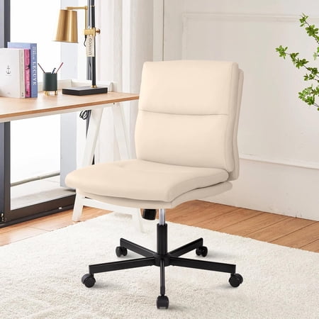 armless office desk chair with product