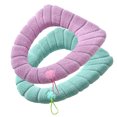 thumbnail image 1 of Funda para asiento de inodoro - Almohadillas para cubierta de asiento de inodoro lavables y elásticas, calentadoras suaves y gruesas para baño, 2 piezas, 1 of 6