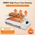 Smokeless Indoor Grill, 1800W Commercial Electric Grill, Adjustable