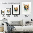 thumbnail image 3 of Abyssinian Cat Lovers Gift Watercolour Pet Portrait Painting Artwork Large Wall Art Poster Print Thick Paper 18X24 Inch, 3 of 5