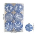 thumbnail image 3 of Moocorvic Blue Christmas Ornaments Set, 12 Pcs Clear Plastic Shatterproof Christmas Ball Hanging Ornaments for Xmas Tree Decorations, 3 of 7