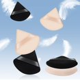thumbnail image 4 of 6 PCS Powder Puffs, Pure Velour Soft Triangle Wedge Makeup Powder Puff for Loose Powder Mineral Powder Body Powder Wet Dry Cosmetic Foundation Sponge Makeup Tool (Black&Nude), 4 of 5