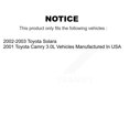 thumbnail image 2 of CMX Front Rear Disc Brake Rotors Drums Kit for Car Toyota Camry Solara K8-101990, 2 of 11