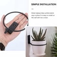 thumbnail image 4 of Wall Mounted Flower Pot Holders, 4pcs Wall Mounted Flower Pot Metal Wall Mounted Flower Pot Holder Flower Pot Holder Rustproof Ring Planter Holder Fixing for Garden 4 Inch, 4 of 5