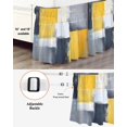 thumbnail image 3 of Abstract Black Yellow Gray Bed Skirt Queen Size 18" Drop Oil Painting Art Ruffled Wrap Around Bed Skirts Adjustable Elastic Bedskirt Dust Ruffle for Queen Size Bed, 3 of 7