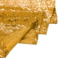 thumbnail image 5 of PiccoCasa Polyester Square Gold Sequin Tablecloth for Party Wedding 90"x90" Gold, 5 of 7