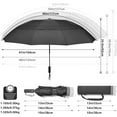 thumbnail image 2 of YWC-46/54/62 Inch Large Golf Umbrella Compact Reverse Travel Umbrella 10 Ribs Windproof for Rain Double Canopy Automatic Open Close, 2 of 4