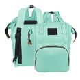 thumbnail image 4 of Bolsa de pañales de maternidad, mochila impermeable para pañales de bebé, bolsa de lactancia para mamá de gran capacidad, verde, 4 of 15