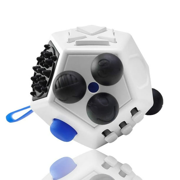 Vcostore 12 Sided Fidget Cube Dodecagon Fidget Toy For Children And Adults Stress And Anxiety Relief Depression Anti Cube For All Ages With Adhd Add Ocd Autism White White Walmart Com