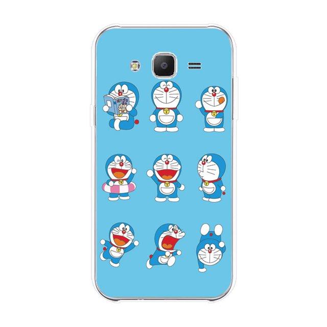 Samsung Galaxy J3 J5 J7 2015 2016 Funda De Silicona Suave TPU Carcasa Del Teléfono Doraemon