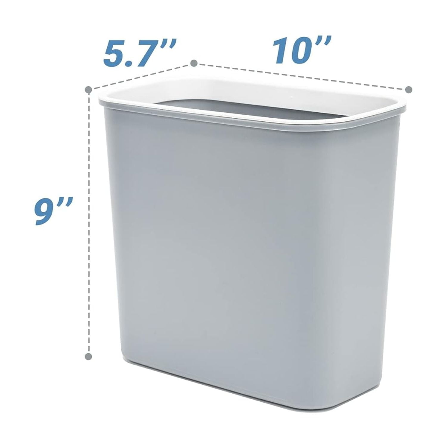 AINUO Magnetic Hanging Trash Can, 2.1 Gallon Plastic Garbage Container, Multi-Function BBQ Grill Utensils Organizer Holder for Kitchen, Bedroom, Bathroom, Camping & Grills