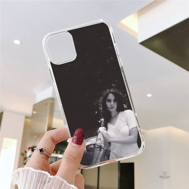 Funda de teléfono de Lana Del Rey Singer, carcasa transparente con póster Kraft para Iphone 11, 12, 13, 14 Pro Max, 7, 8 Plus, X, Xr, Xs Max, Se2020, 13mini Fivean unisex