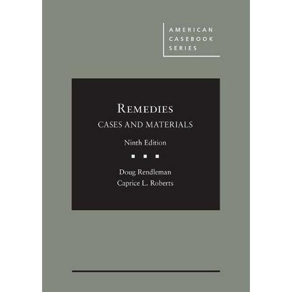 Pre-Owned Remedies, Cases and Materials (American Casebook Series) Paperback