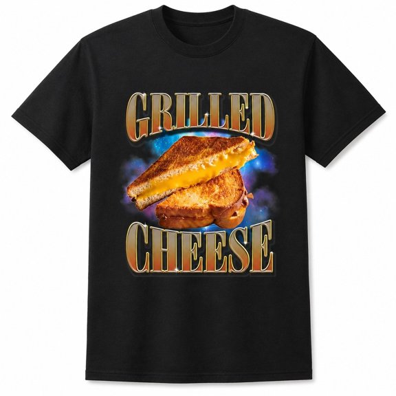 Grilled Cheese Graphic T-Shirt, Retro Food Lover Tee, Unisex Classic Fit
