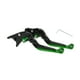 thumbnail image 1 of Palancas de freno y embrague cortas y largas para Yamaha YZF R1 99-01, palanca de freno ajustable en 6 posiciones, aleación de aluminio, mango negro con extremo verde, 1 of 6