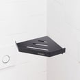 thumbnail image 5 of ULTNICE Bathroom Wall Shelf 1Set Black Stainless Steel Floating Corner Shelf For Shampoo And Other Essentials, 5 of 8