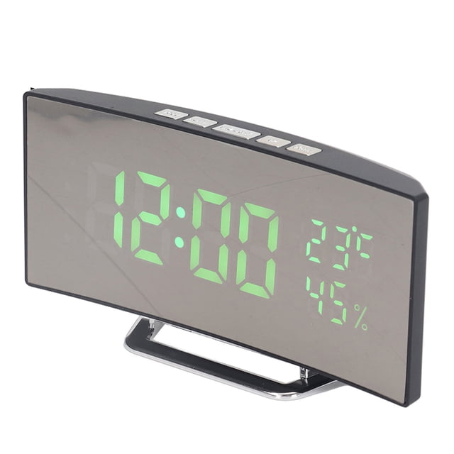 LED Digital Clock, Dual Display Mode, Intelligent Light Sensing, Large Display, Multi Function, Simple And Beautiful, USB Or Battery Powered, Temp Humidity Display