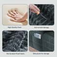 thumbnail image 4 of Chaise Lounge Sofa Bed Indoor, 60" Extra Wide Plush Corduroy Sleeper Chair, Boneless Couch Sofa, Modern Lounge Chair for Living Room, Bedroom, No Assembly, 4 of 9
