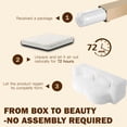 thumbnail image 3 of Lyzwn 78" Full Size Floor Sofa, Folding Queen Sleeper Couch, Loveseat Sofa, Teddy Fabric Foam-Filled Sleeper Couch Bed, Fold Mattress Bed for Living Room, Guest Use, Office, Apartment, White, 3 of 9