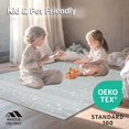 thumbnail image 4 of ODIKA 2'x3' Machine Washable Non-Slip Area Rug, Celestial Grey Comfort Twinkling Starry Dreamland Floor Cover High Traffic Rug with Pad, Gray, 108542, 4 of 8
